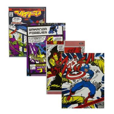 Imagem de Caderno Brochura Escolar 80 Folhas Marvel Comics Foroni 