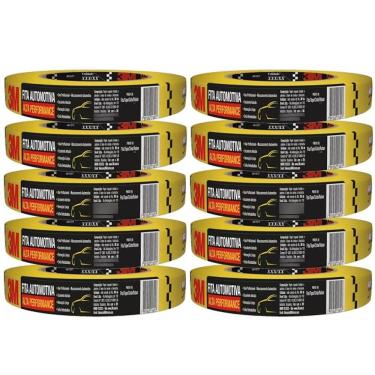 Imagem de Kit 10 Fita Crepe Automotiva de ALTA Performance 16MM X 50M
