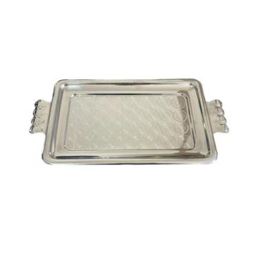Imagem de Bandeja Moderna Média Para Servir Café Chá Mesa Posta Decoração com Al