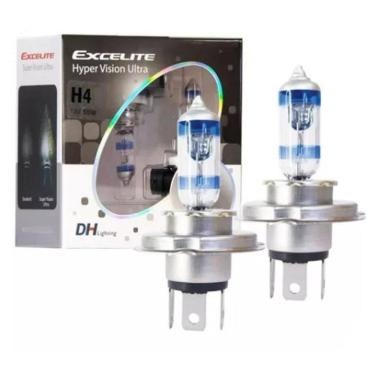 Imagem de Par Lampada H4 Hyper Vision Ultra 12V 60/55W Excelite