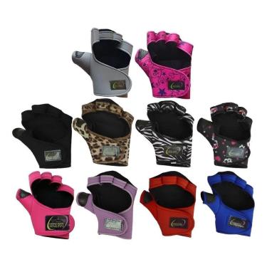 Imagem de Luva Feminina Com Polegar - Musculação - Fitness Cinza-Claro