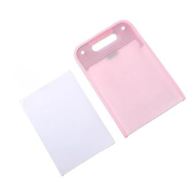 Imagem de Pasta Sanfonada Com 12 Divisórias Pasta Prancheta Tamanho A4 Com Etiquetas Pasta Organizadora Escritório Escolar(Rosa)