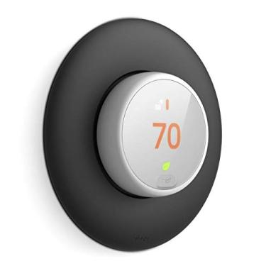 Imagem de elago Capa de placa de parede compatível com termostato Google Nest E placa de parede (2017) (preto) - compatível com termostato Nest E, material ABS rígido, não compatível com modelos 2020 [patente
