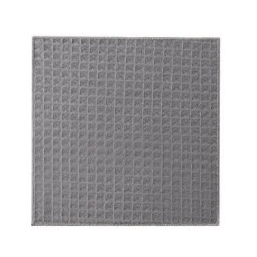 Imagem de Guardanapos de mesa cinza waffle pano de limpeza, portátil 25 x 25 cm de algodão para lavar louça para limpeza de cozinha