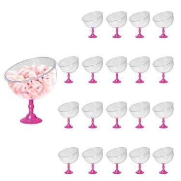 Imagem de 20 Baleiros 1,5l Taça Premium Bomboniere Acrílico Elegante (ROSA)