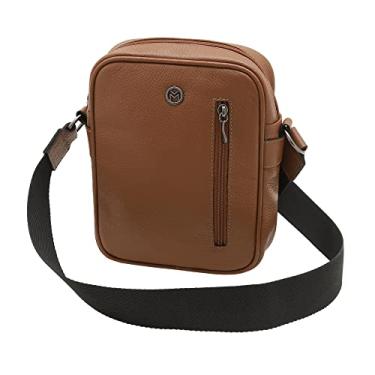Imagem de Bolsa Crossbody Shoulder Feminina De Couro Legítimo Mariart Amy (Camel)