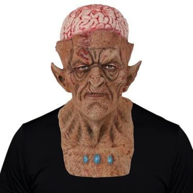 Imagem de Pigmiss Scary Mask Halloween Skull Zombie Clown Adults Full Head Horror Rotten Brain Bloody Realistic Cosplay