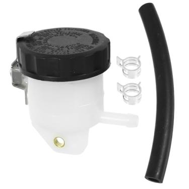 Imagem de ULTECHNOVO O copo de óleo do reservatório de fluido de freio dianteiro da motocicleta para bicicletas grandes de deslocamento garante um desempenho suave para corridas e passeios longos