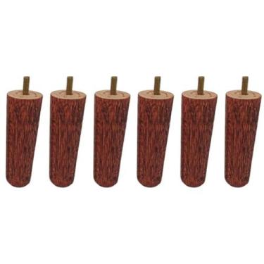 Imagem de Kit Pés Para Cama Box de Madeira com Protetor de piso com 12 cm de Alt