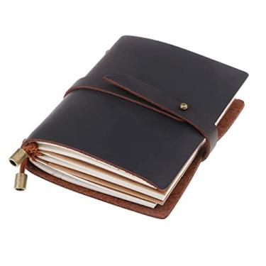 Imagem de Luzhengyang Retro Journal Travel Leather Notepad Notebook Diary Memo Sketchbook