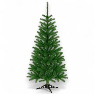 Imagem de Árvore de Natal 150cm 220 Galhos Premium - Pinheiro Artificial Verde para Decoração com Base Estável 80cm