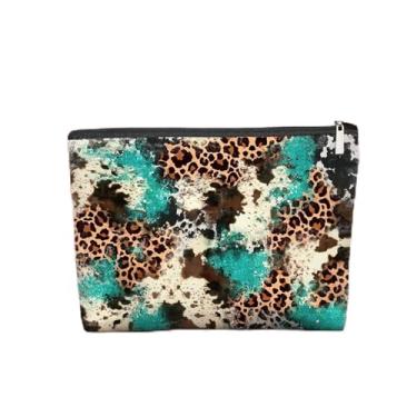 Imagem de Bolsa de maquiagem de cogumelo gótico, bolsa de cosméticos de esqueleto de caveira gótica para mulheres, presentes góticos para mulheres, bolsa de maquiagem colorida com zíper de cogumelo, Padrão 03