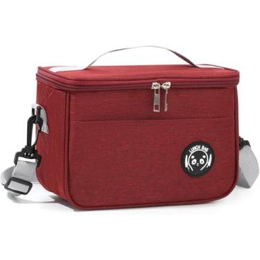 Imagem de Bolsa Termica grande portátil tecido Oxford capacidade 12 litros Lancheira Térmica Marmita com Alça de ombro Ajustável ideal para Trabalho escola Cerveja