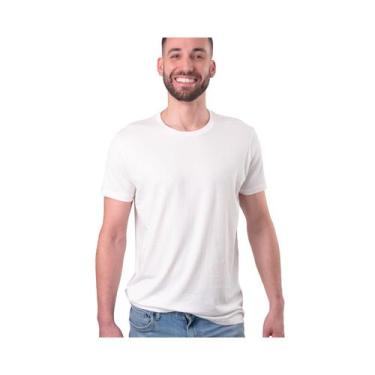 Imagem de Camiseta de algodão Pima de manga curta com gola redonda para homens -