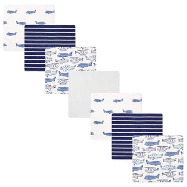 Imagem de Hudson Baby Pacote com 7 cobertores infantis de flanela de algodão para meninos, Born To Fly, tamanho único