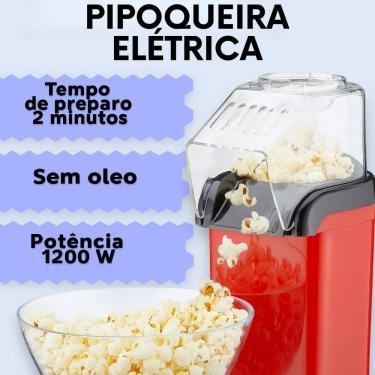 Imagem de Pipoqueira Elétrica 110V, Para Pipocas Crocantes E Sem Óleo