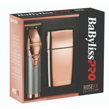Imagem de Combo BaByliss PRO Rose FX Collection Barbeador + Máquina de Acabament