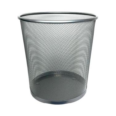Imagem de Lixeira Metal Aramado Telada Cesto De Lixo Escritório 12L - CLINK, Pra