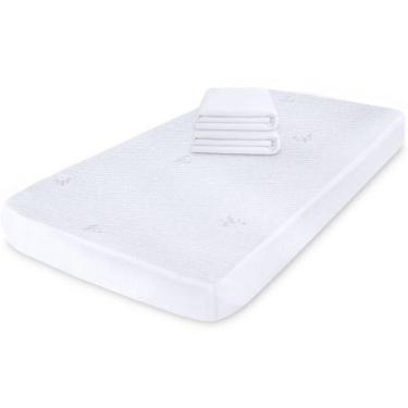 Imagem de Kit 2 Protetor Impermeável de Colchão de Bebê 100% Silencioso de Malha