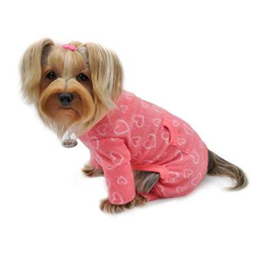 Imagem de Pijama de gola rolê Klippo/filhote de cachorro blush de amor de lã/body de lã/macacão/macacão para raças pequenas (PP)