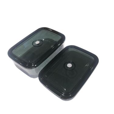 Imagem de Kit 2 Potes Herméticos Com Botão De Sucção Pote Transparente