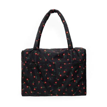 Imagem de Mala de mão na nuvem - Flores silvestres pintadas