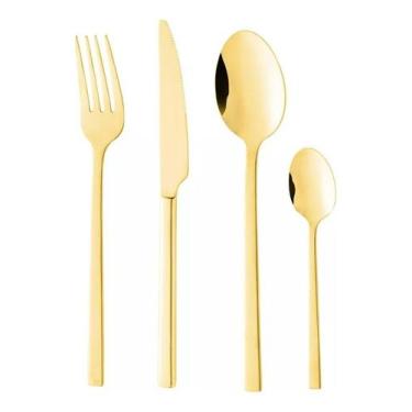 Imagem de Faqueiro Firenze 24 Peças Dourado Wolff - 0