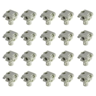 Imagem de ZNDAW 20 peças de clipes de haste de trava de porta de carro, substituição de retentor de haste de maçaneta traseira para haste de 5/81.3 cm, OEM # 16629990 16675980 Clipes de trava de trava de porta