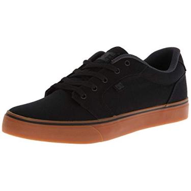 Imagem de DC Tênis de skate masculino casual Anvil, Preto/Goma, 7