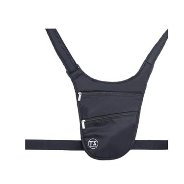 Imagem de Baoblaze Bolsa de cintura transversal, mochila leve e ajustável, ideal para viagens, escaladas e caminhadas.