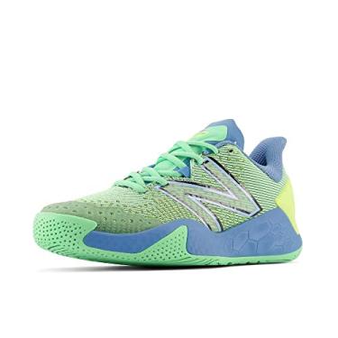 Imagem de New Balance Tênis feminino Fresh Foam X Lav V2 Hard Court, Jade elétrico/azul herança, 5 Wide