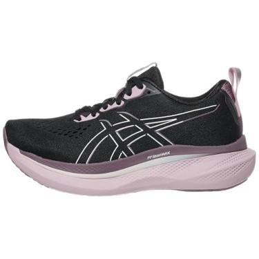Imagem de ASICS Tênis de corrida feminino GLIDERIDE MAX, Preto/rosa pálido, 34