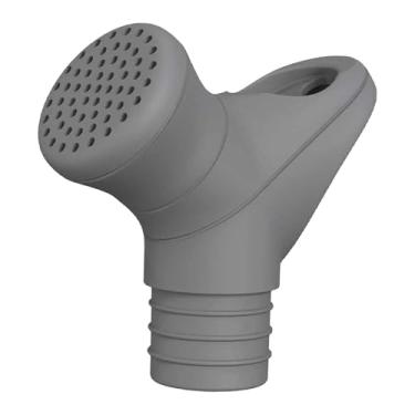 Imagem de menolana Tampa de garrafa, aspersor, bico de rega de garrafa de bebidas, chuveiro, regador faça você mesmo para irrigação de praia, mudas internas, pátio, Cinza