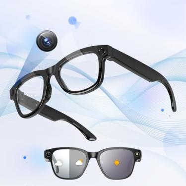 Imagem de Uceento Óculos inteligentes AI com câmera HD 1080p, tradução em tempo real AI, áudio Bluetooth – óculos inteligentes com câmera, gravador de vídeo viva-voz para viagens, esportes, uso ao ar livre (M01