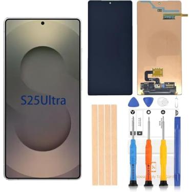 Imagem de Grau OEM para substituição de tela LCD Samsung Galaxy S25, tela AMOLED dinâmica de 6,81 polegadas 120Hz 2X com moldura, digitalizador de toque, película protetora - Compatível com SM-S938 U A B V L