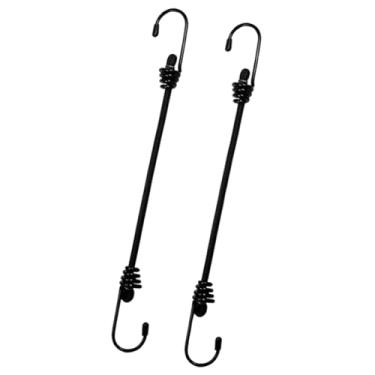 Imagem de RNXRZANK Conjunto de 2 Cintas Elásticas para Bagagem, Corda Elástica Reforçada com Ganchos, Multifuncionais E Portáteis, em Liga de Alumínio E Látex, 2 Peças, Tamanho real