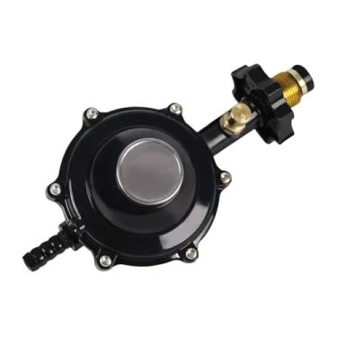 Imagem de RNXRZANK Regulador de Pressão Fácil de Instalar, Acessório de Cozinha, Uso Doméstico Interno, Válvula de Fechamento Automático para Cilindros de Gás, Sem Medidor, Tamanho real