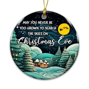 Imagem de Ornamento de presente 2025, enfeite de véspera de Natal – presente sentimental para família, crianças, amigos ou professores, decoração de cerâmica inspiradora de lembrança, trenó de Papai Noel