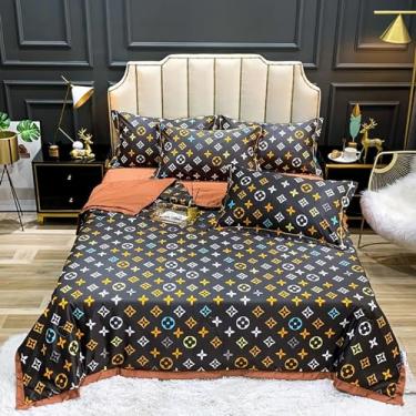 Imagem de Cobertor de luxo de verão, mantas de cama de verão, edredom leve, edredom de algodão, colcha de verão, colcha fina gelada, estampa floral, para todas as estações, 020,200 × 230 cm