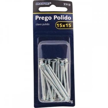 Imagem de Cartela Prego Aco Polido Brasfort Com Cabeca 15X15 (2,40X34mm) (2,40X3