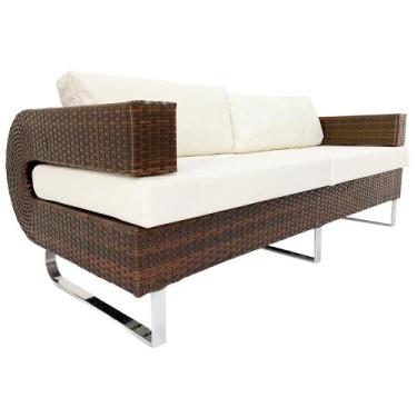 Imagem de Sofá 2 Lugares De Área Externa Varanda E Sacada Em Alumínio - Sarah Mó