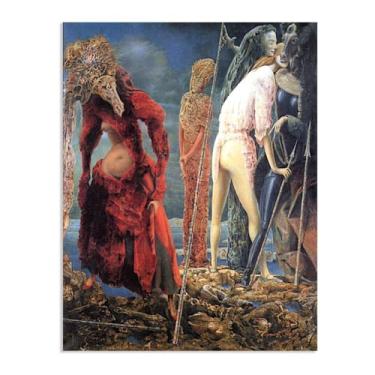 Imagem de Zeichn8u Pôster Max Ernst As Reproduções Antipapa de Pinturas Famosas Surrealismo Arte de Parede Tela Max Ernst Decoração de Parede para Presentes de Sala de Estar 80 x 60 cm (32 x 24 polegadas) Sem