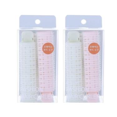 Imagem de 2 clipes de rolo – Grampos de cabelo volumizadores com núcleo de espuma viscoelástica e malha respirável, design de elevação de raiz sem calor para volume natural e franja fofa