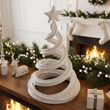 Imagem de Árvore de Natal Espiral – Elegância Moderna para Sua Decoração Festiva
