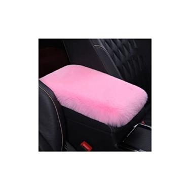 Imagem de 32 x 20 cm, almofada de cobertura de console central automotiva de pelúcia, almofada de apoio de braço macia e de suporte, capa de caixa de apoio de braço automático, almofada universal de apoio de
