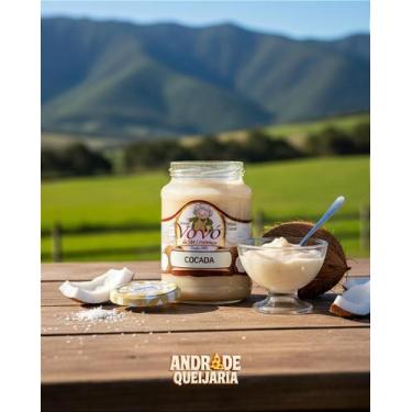 Imagem de Cocada Cremosa com Pedaços de Coco - 650g - Doces Vovó de São Lourenço