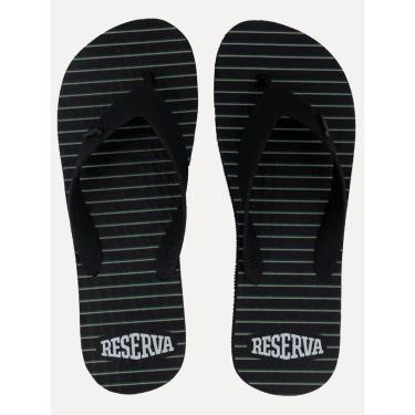 Imagem de Chinelo Reserva Masculino Listrado Bandeira Preto-Masculino