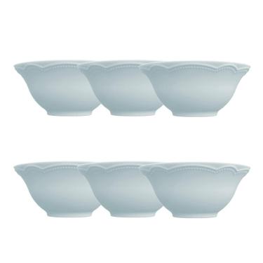 Imagem de Kit 6 Peças Bowl Tigela Sobremesa  Relevo Cottage  Azul