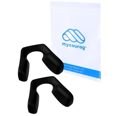 Imagem de MYCOURAG 2 pares de almofadas de nariz de substituição para óculos de sol Oakley Sutro/Sutro S/Sutro Lite/Sutro Vented - Estilo A/Sutro ventilado - Óculos de sol estilo B - Preto