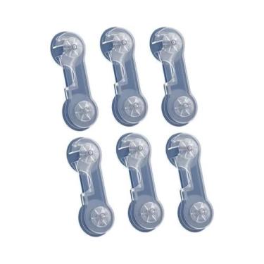 Imagem de Travas De Segurança Para Bebês 6PCS Anti Abertura De Armário Gaveta Re